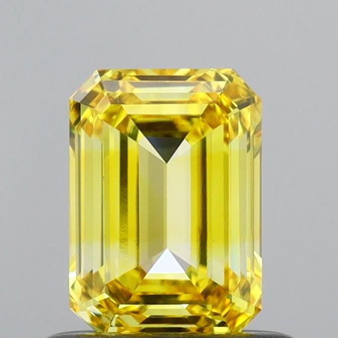 0.72 CT Fancy Vivid Yellow EMERALD