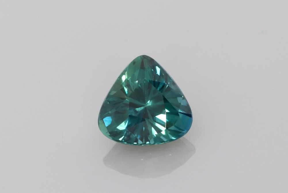 Szafir 1,50 ct, morski, szlif trilliant