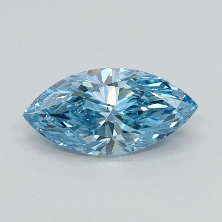 0.32 CT Fancy Vivid Blue MARQUISE