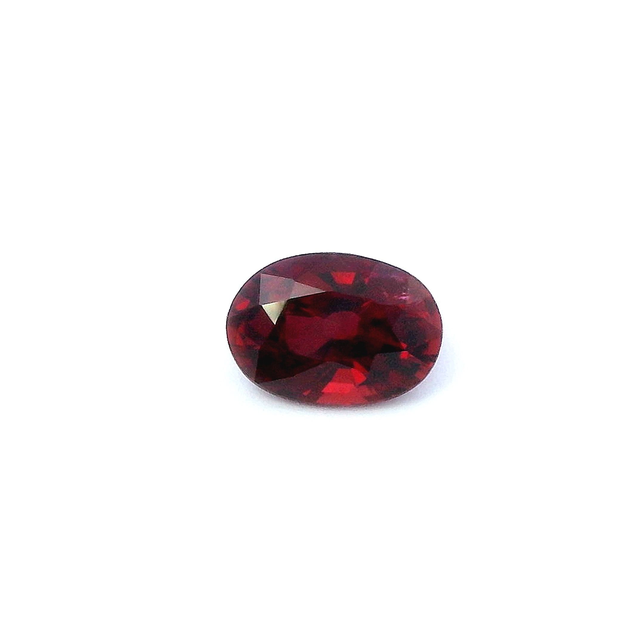 0.69 ct Oval ruby