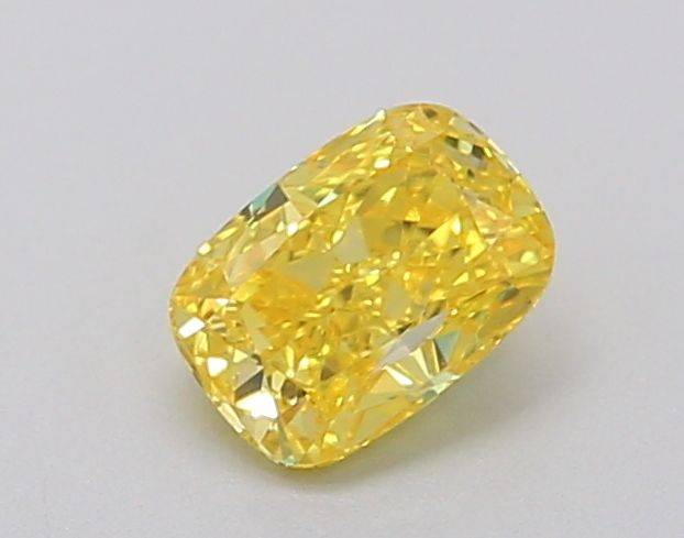 0.44 CT Fancy Deep Orange CUSHION BRILLIANT