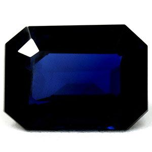Szafir 1,63 ct, niebieski, szlif szmaragdowy