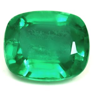 Szmaragd 1,61 ct, zielony, szlif cushion
