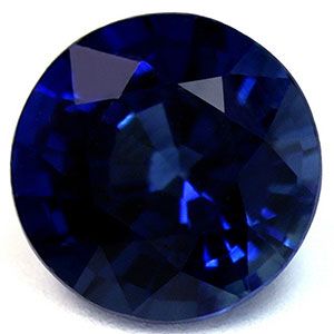 Szafir 1,31 ct, niebieski, szlif okrągły