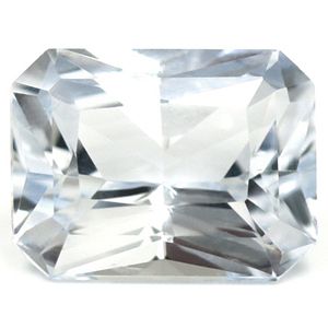 Szafir 1,80 ct, biały, szlif szmaragdowy