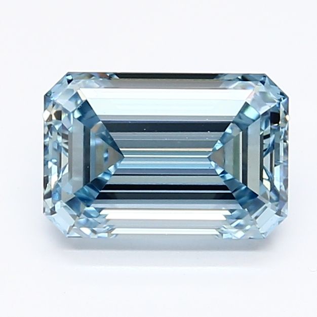 1.35 CT Fancy Intense Blue EMERALD