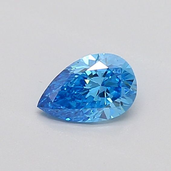 0.3 CT Fancy Intense Blue PEAR