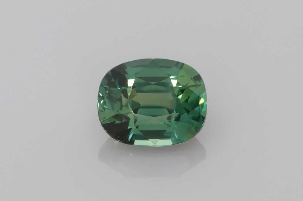 Szafir 1,67 ct, morski, szlif cushion