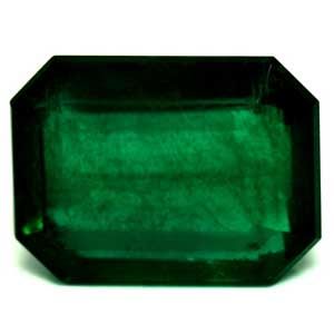 Szmaragd 7,70 ct, zielony, szlif szmaragdowy