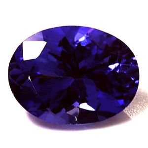 Tanzanit 1,77 ct, niebieski, szlif owalny