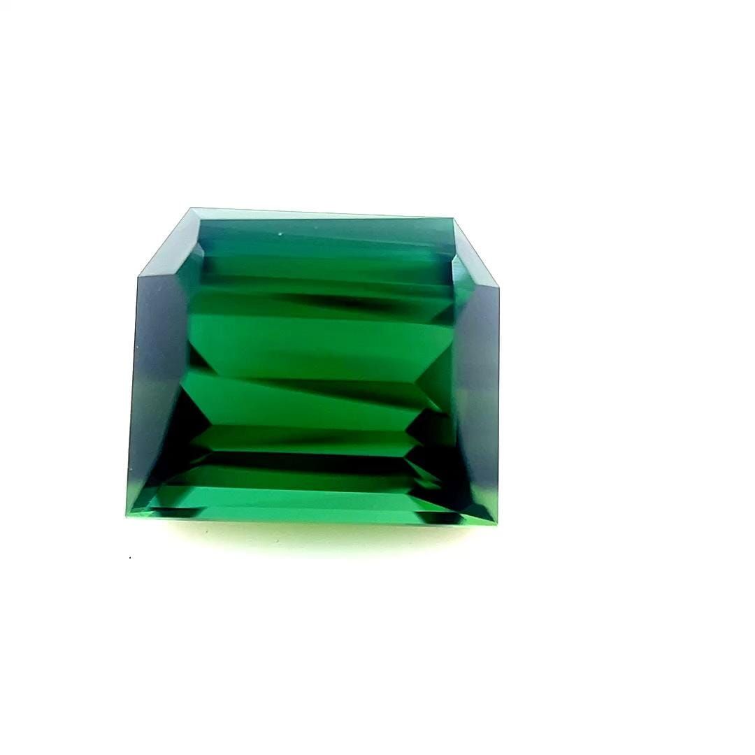 Turmalin 3,19 ct, zielony, szlif prostokątny