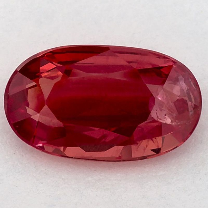 Rubin 2,10 ct, czerwony, szlif owalny