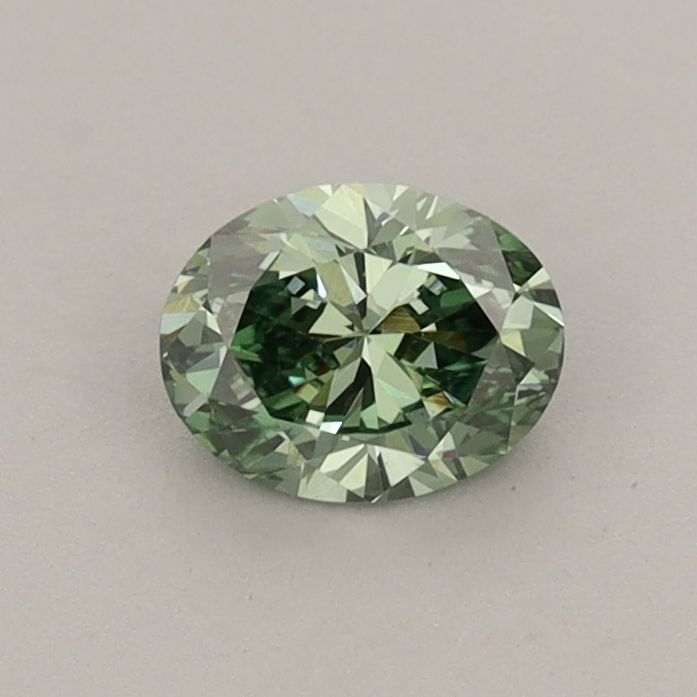 0.47 CT Fancy Vivid Green OVAL