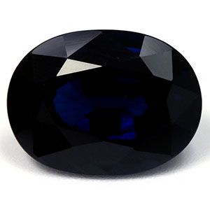 Szafir 3,88 ct, niebieski, szlif owalny