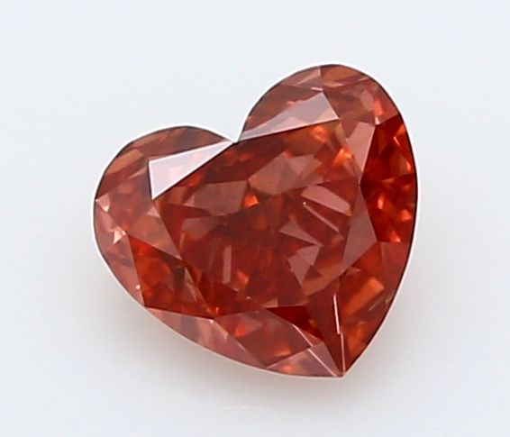 0.33 CT Fancy Vivid Brown Pink HEART