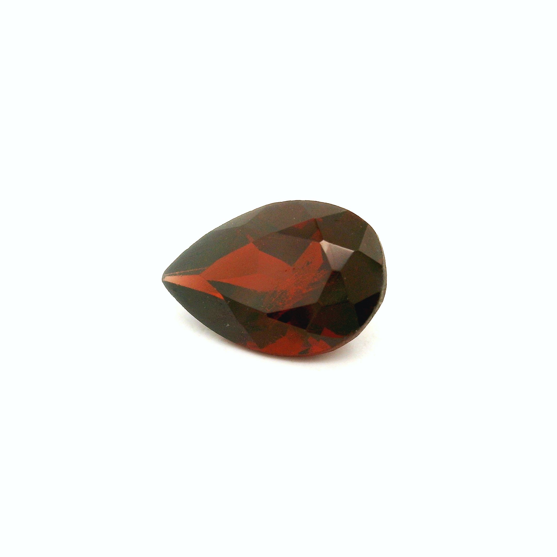 Granat 1,76 ct, czerwony, szlif gruszka
