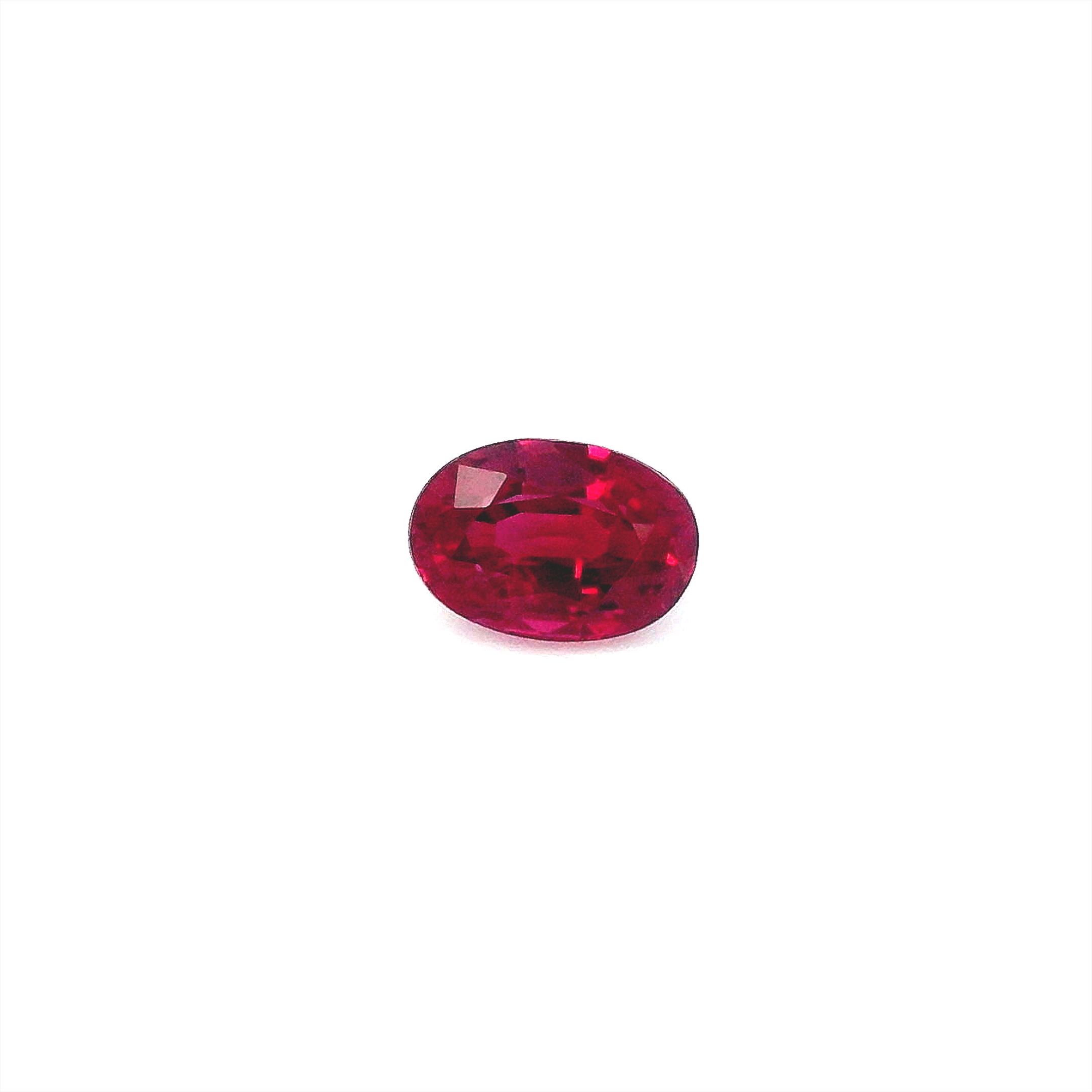 0.77 ct Oval ruby