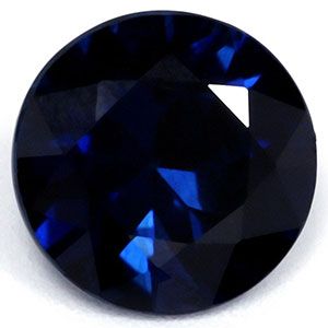 Szafir 1,34 ct, niebieski, szlif okrągły