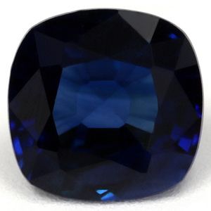 Szafir 1,06 ct, niebieski, szlif cushion