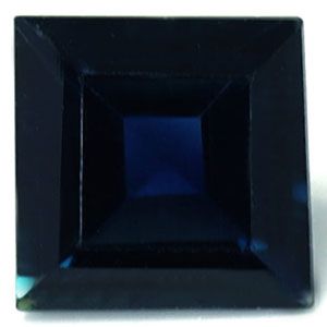 Szafir 1,24 ct, niebieski, szlif kwadratowy