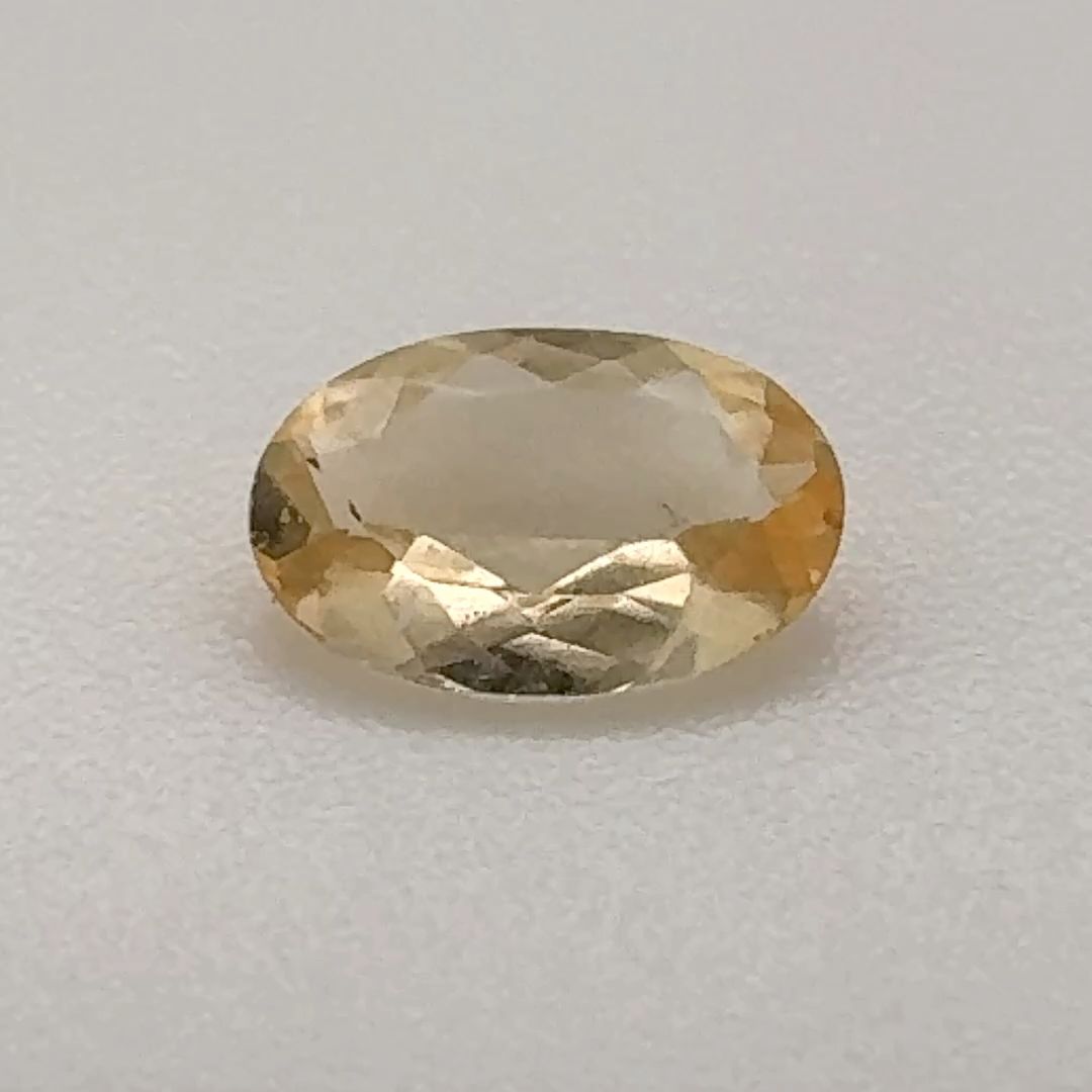 TOPAZ FACETED 0.405ct YELLOW Light Orangey Yellow EC BRAZIL NONE