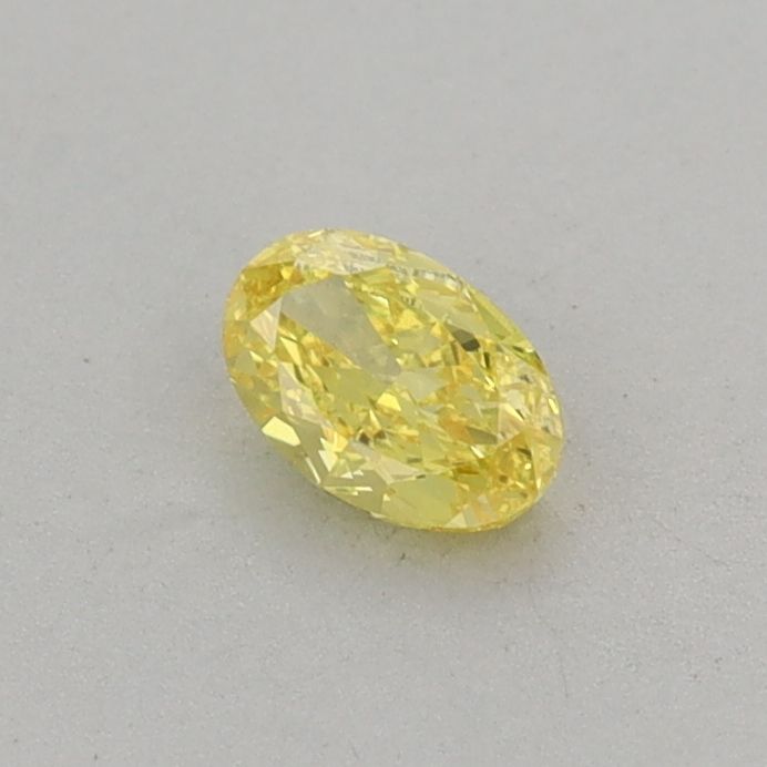 0.26 CT Fancy Vivid Yellow OVAL