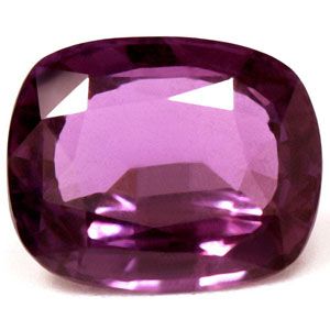 Szafir 3,00 ct, purpurowy, szlif cushion