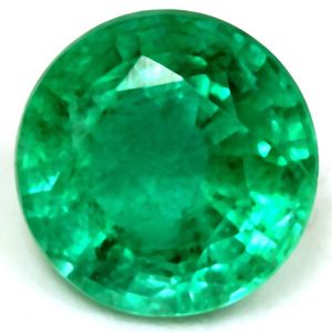 Szmaragd 1,59 ct, zielony, szlif okrągły