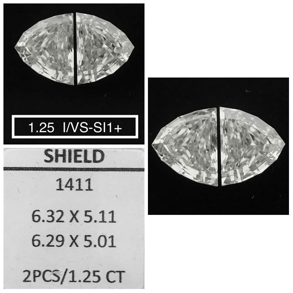 Prírodný diamant štít, VS2,...
