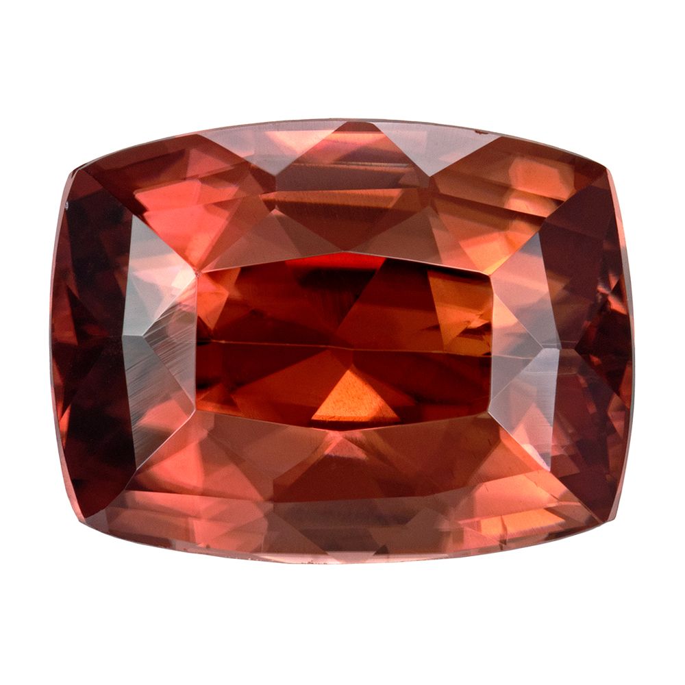 ZIRCON FACETED 6.62ct BROWN EC TANZANIA HEATED