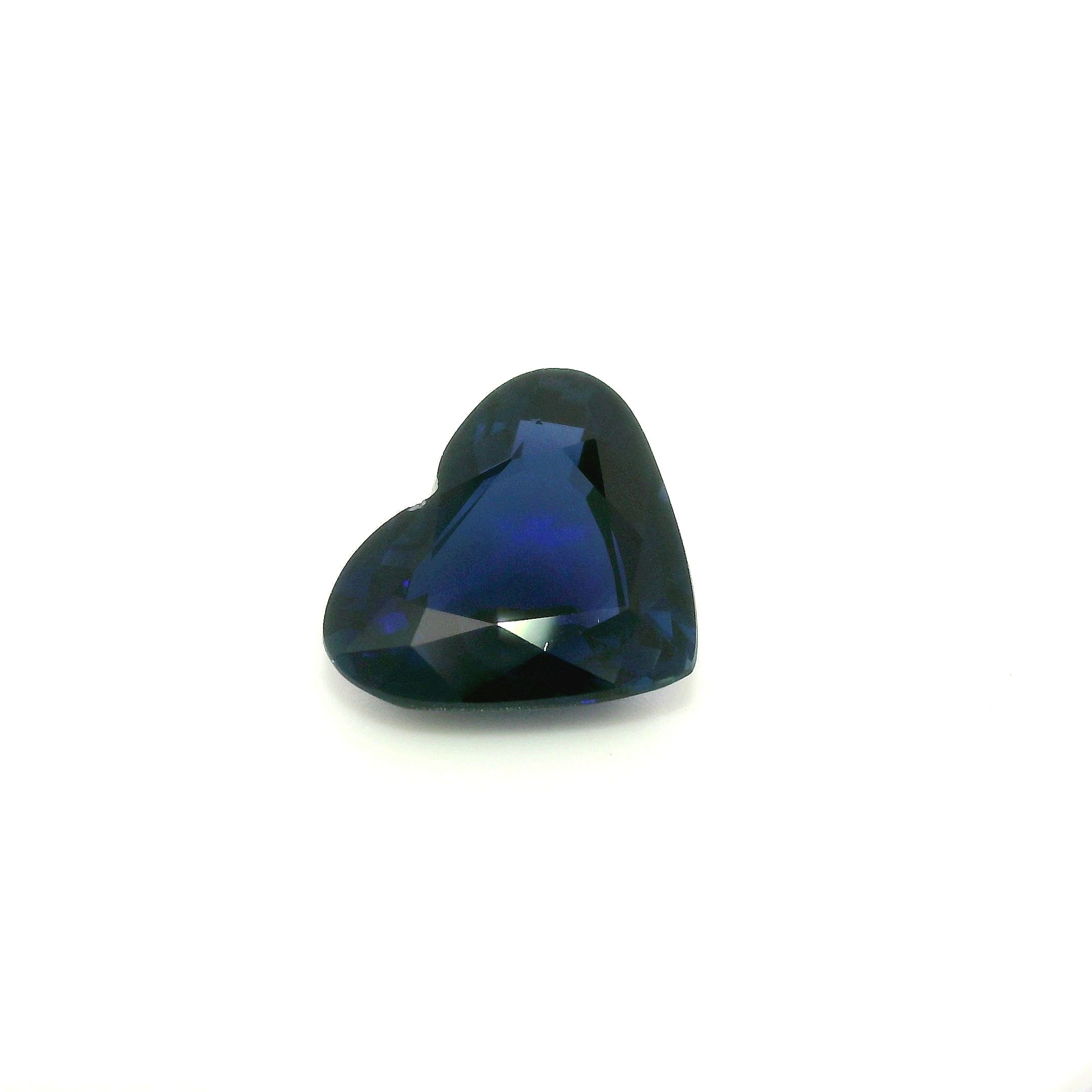 6.07 ct Heart Sapphire