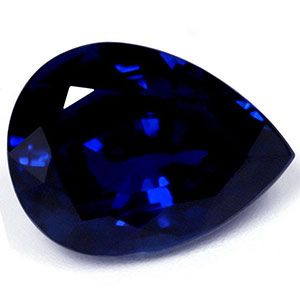 Szafir 4,01 ct, niebieski, szlif gruszka
