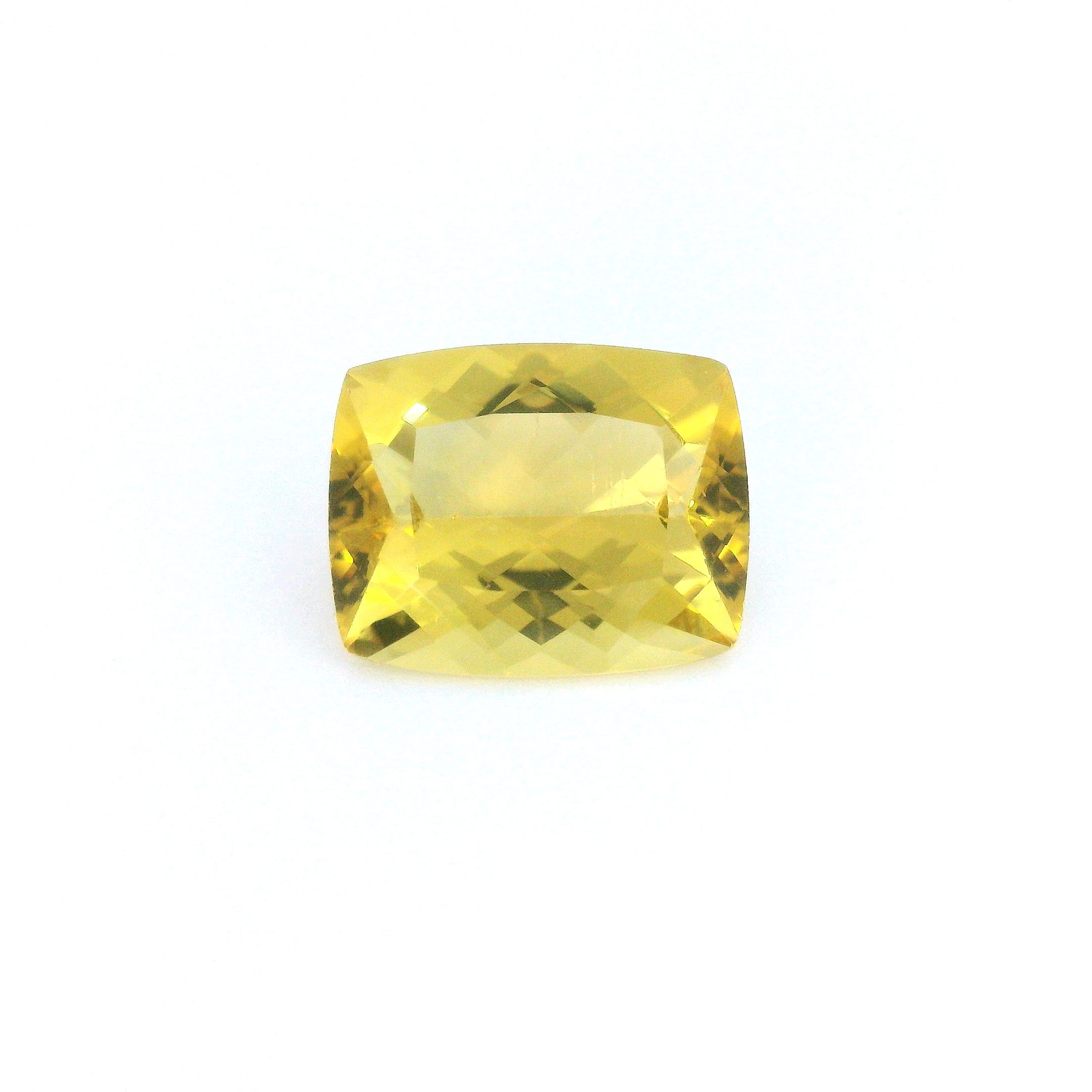 Heliodor 2,43 ct, żółty, szlif cushion