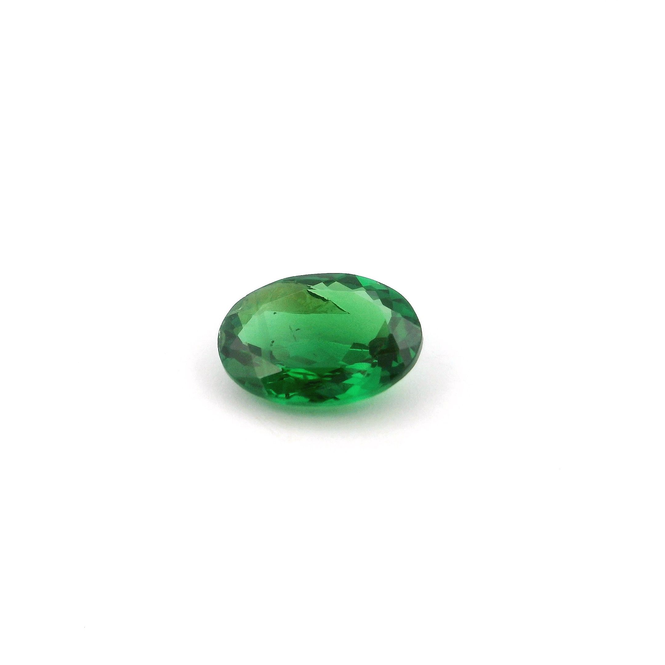 GARNET FACETED 1.12ct GREEN Deep green SI KENYA NONE