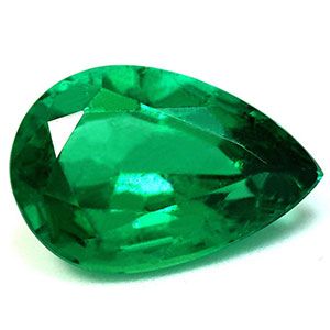 Szmaragd 3,36 ct, zielony, szlif gruszka