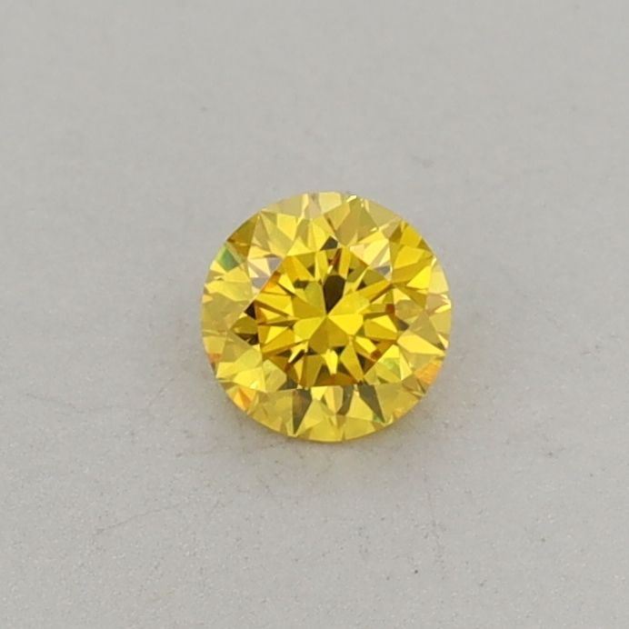 0.23 CT Fancy Vivid Yellow ROUND