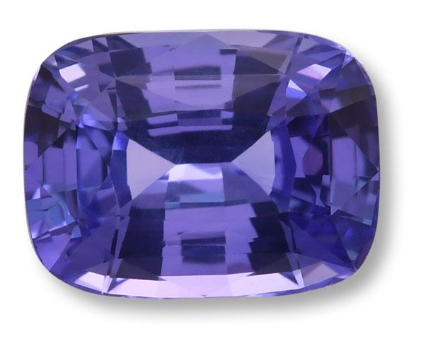 Szafir 3,10 ct, purpurowy, szlif cushion