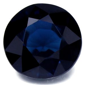 Szafir 1,84 ct, niebieski, szlif okrągły