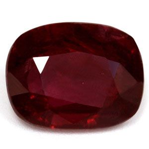 Rubin 2,53 ct, czerwony, szlif cushion