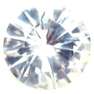 SAPPHIRE FACETED 1.05ct WHITE Snow White EC SRILANKA HEATED