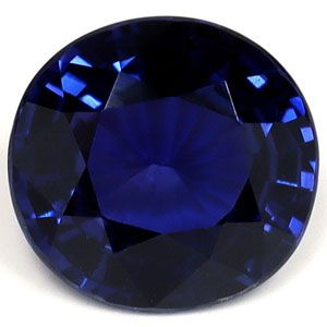 Szafir 1,05 ct, niebieski, szlif okrągły