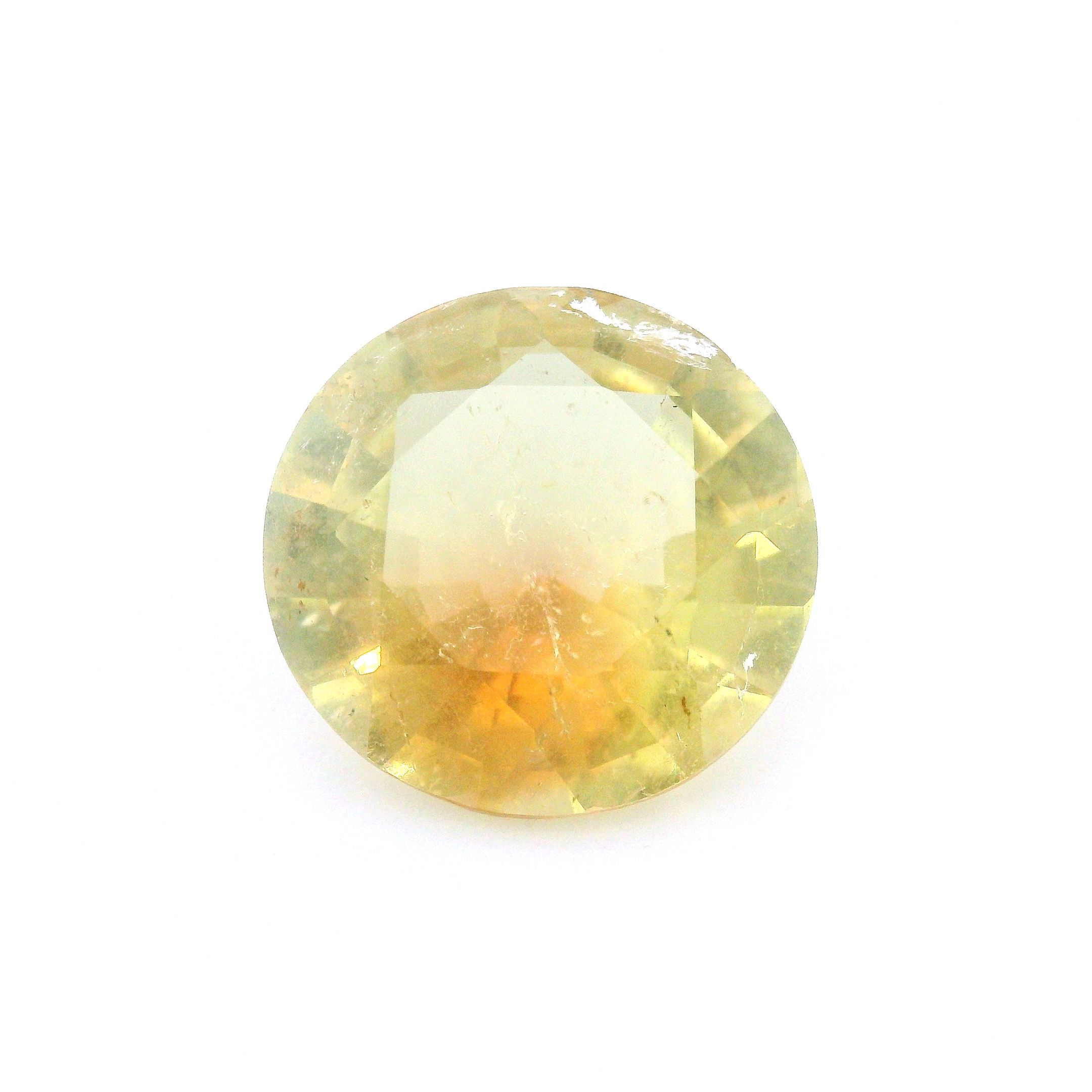 Turmalin 6,04 ct, żółty, szlif okrągły