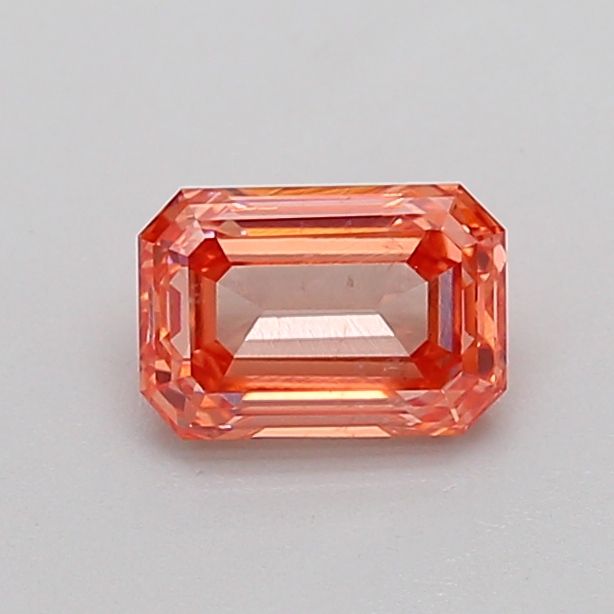 0.71 CT Fancy Vivid Orangey Pink EMERALD