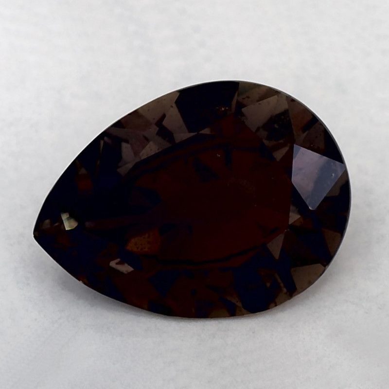 Szafir 3,96 ct, zielony, szlif gruszka