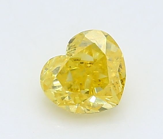 0.22 CT Fancy Vivid Yellow HEART