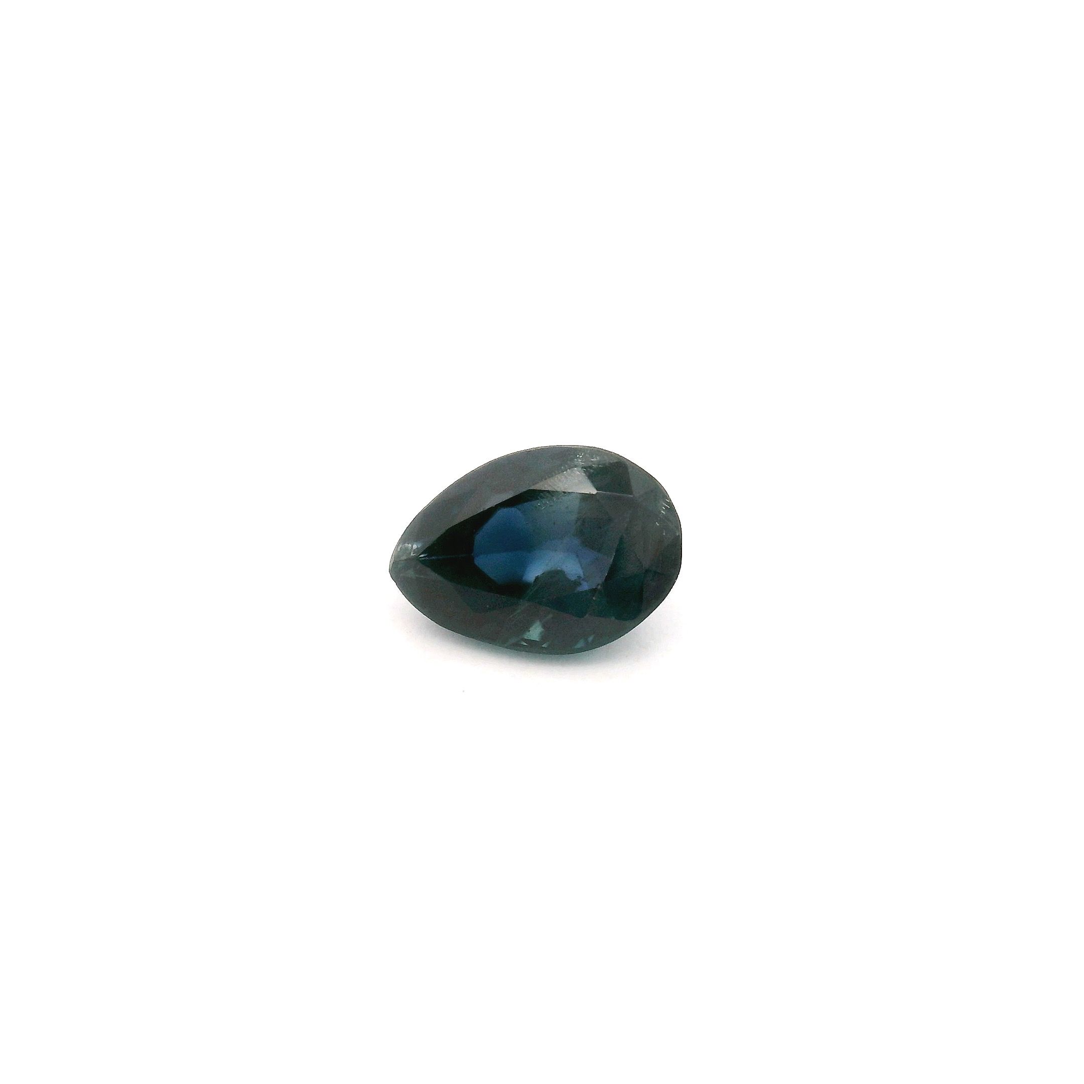 Szafir 1,01 ct, niebieski, szlif gruszka
