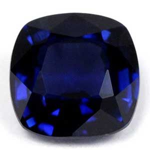 Szafir 1,42 ct, niebieski, szlif cushion