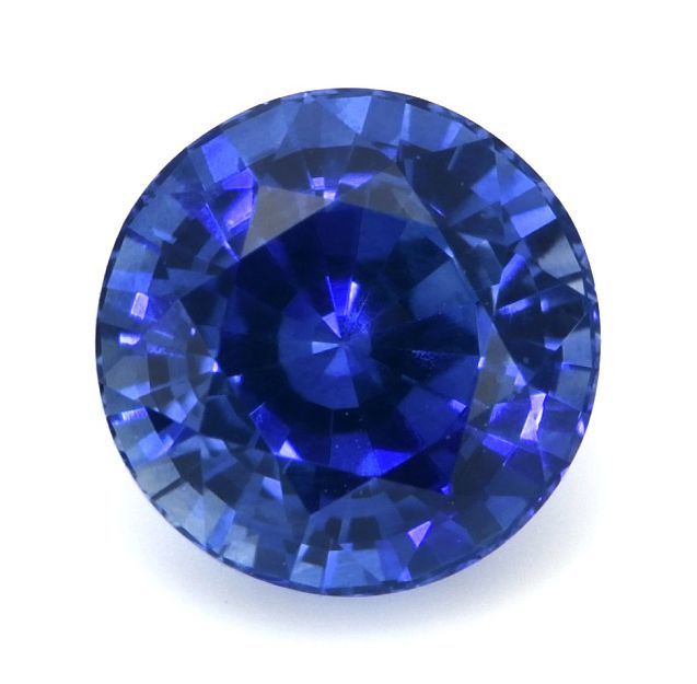 Szafir 1,06 ct, niebieski, szlif okrągły
