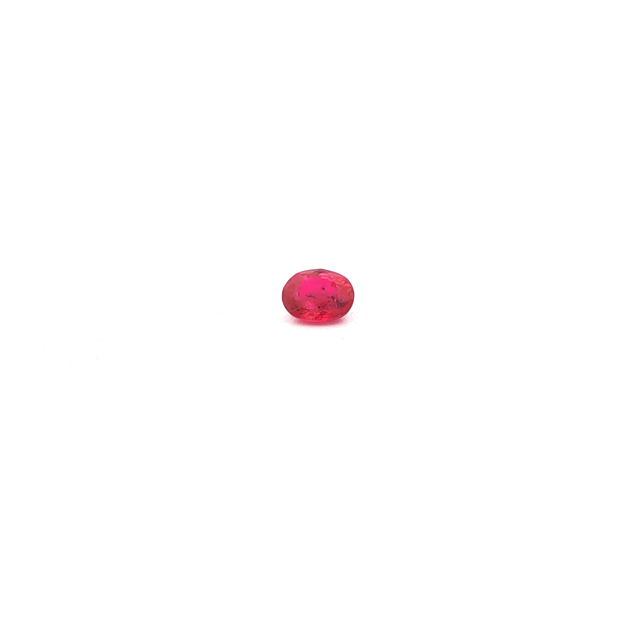 0.5 ct Oval ruby