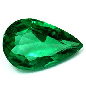 Szmaragd 2,20 ct, zielony, szlif gruszka